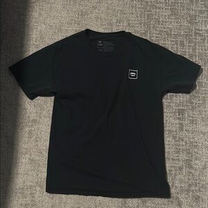 Black Short Sleeve Tee with Minimalist Logo